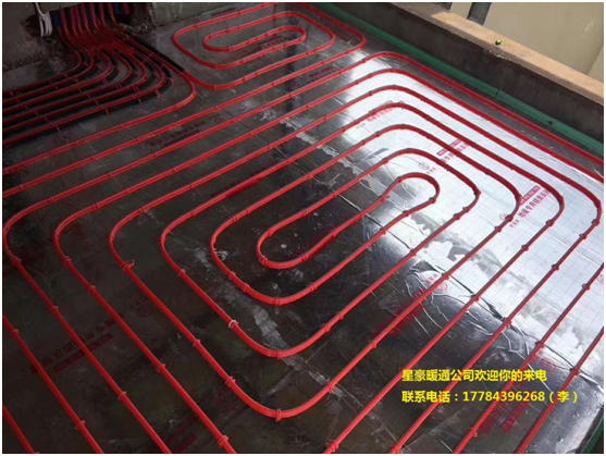 重庆市大学城融城华府4-2水地暖采暖统统安装施工